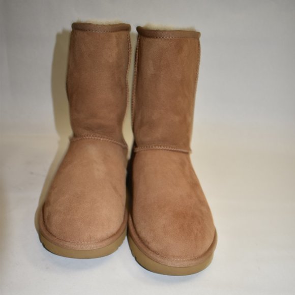 Ugg Classic Short II Suede Water-Repellent Chestnut Suede Boot Sz 8 1016223 - Picture 8 of 11